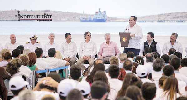 Inaugura el gobernador y el Secretario de Comunicaciones y Transportes, ampliación de la terminal marítima de Pichilingue