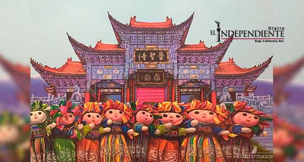 Artista Sudcaliforniano expone su obra en China
