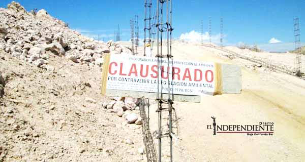 Clausura PROFEPA desarrollo inmobiliario por cambio de uso de suelo y afectación a ecosistemas costeros en B.C.S.