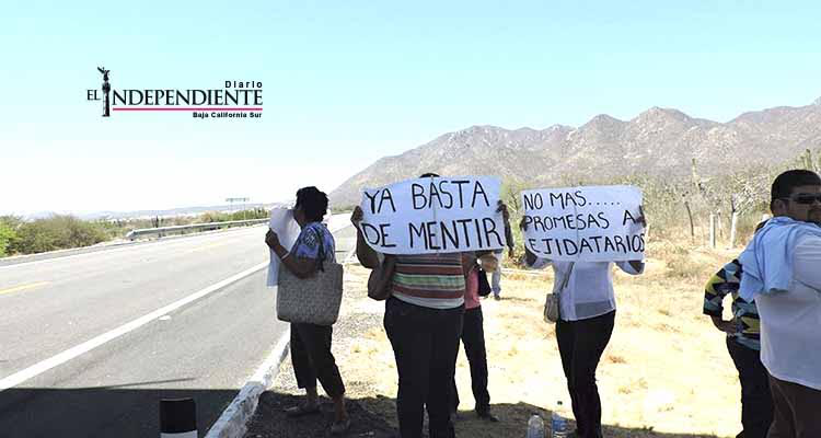 Ejidatarios viajarían mañana a la ciudad de La Paz para ser atendidos por el delegado de la SCT