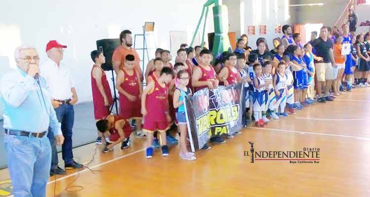 Entusiasta apertura de la Liga de Basquetbol Infantil y Juvenil
