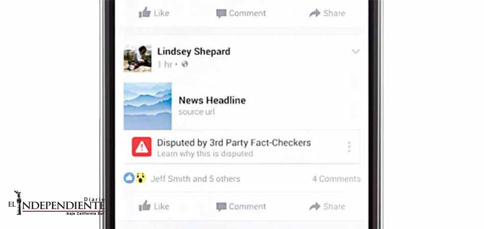 Facebook evita noticias falsas; pide apoyo de usuarios