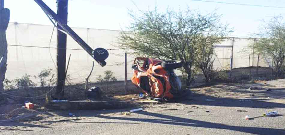 2 muertos y un herido tras impactante volcadura