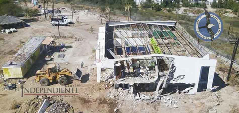 Solo escombros quedaron de lo que fuera Canal 10 La Paz