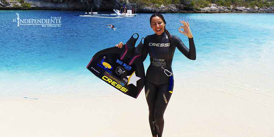 Estrella Navarro, la apneíta sudcaliforniana número uno de México