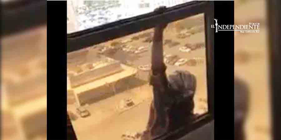 Mujer graba cómo su empleada doméstica cae desde un séptimo piso