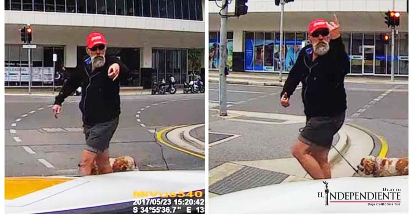 Karma instantáneo, qué bueno que existes: furioso, se golpea