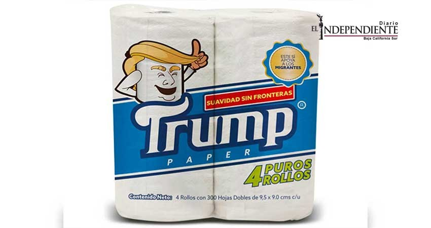 Mexicano lanza papel de baño; Límpiate con Trump…