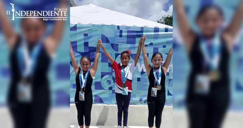 Sirenas sudcalifornianas regresaron cargadas de medallas