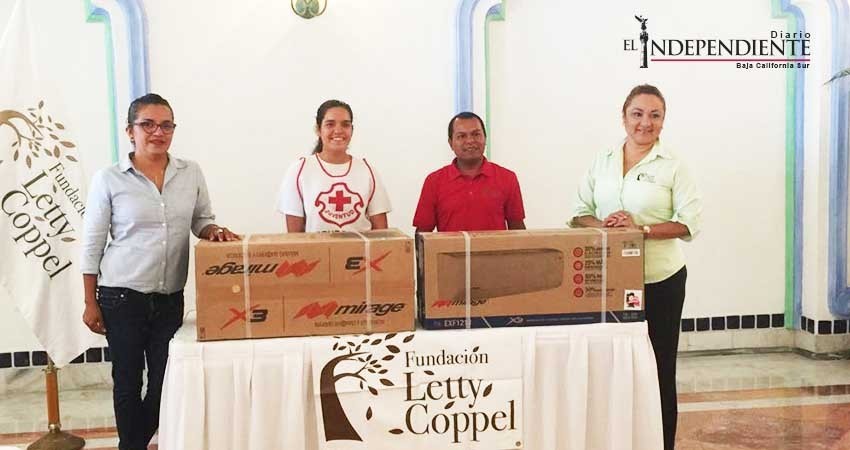 Recibe Cruz Roja CSL donativo de aire acondicionado para área de curaciones 