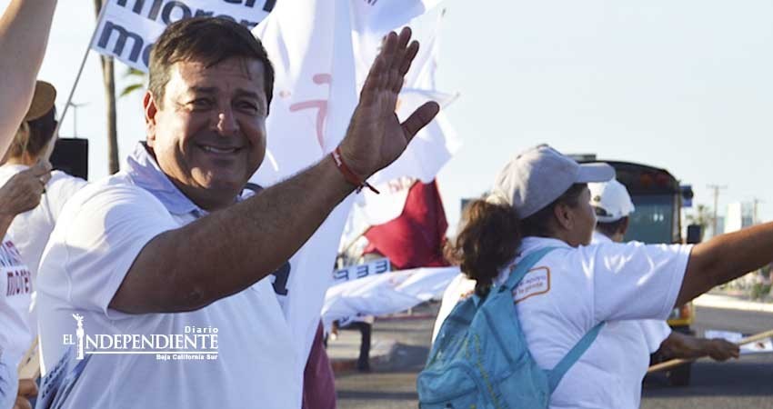 Cerró excandidato de Morena pozo de agua en La Paz para exigir 21 MDP