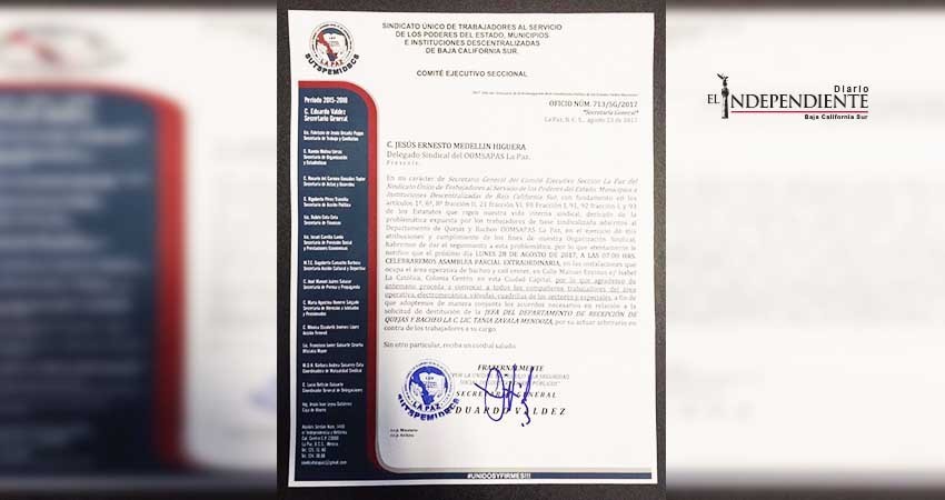 Se alinea Sindicato de Burócratas para destituir a funcionaria del SAPA