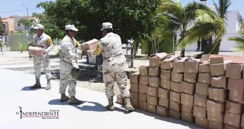 Más de mil 300 efectivos desplegaron las fuerzas armadas en Baja California Sur (BCS)