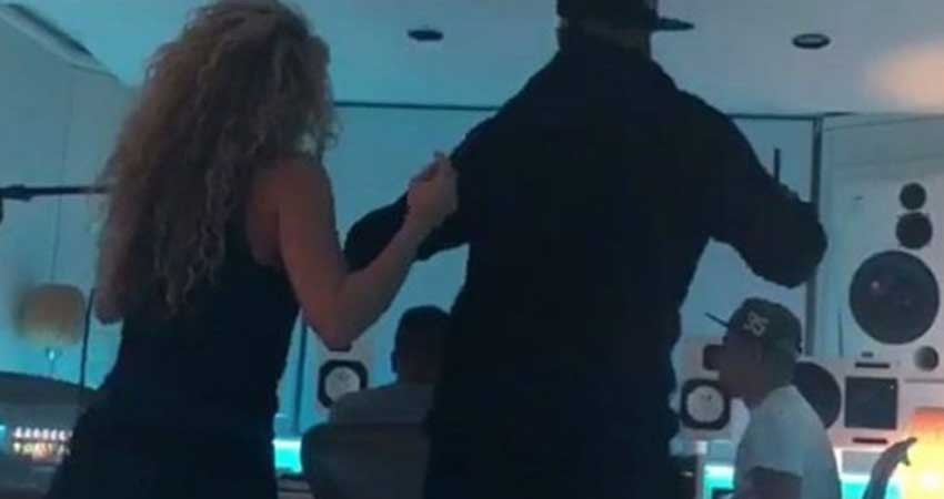 Shakira baila sexy con Nicky Jam en grabación de 'perro fiel'