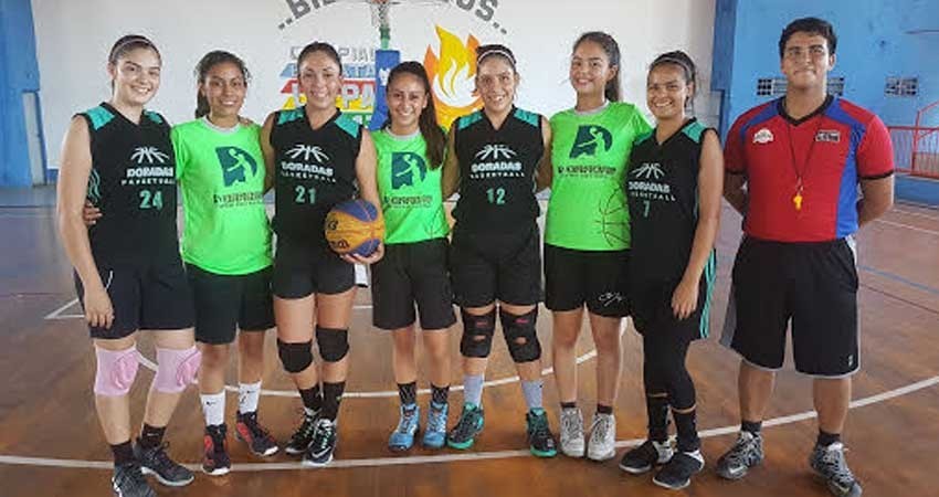 Club Doradas, campeonas del estatal de basquet 3X3