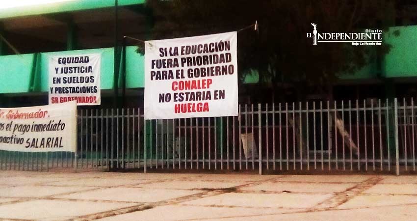 Rechaza sindicato del Conalep levantar huelga tras recibir propuesta con "cifras maquilladas"