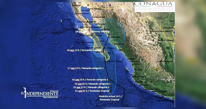 Amenaza “Norma” a Baja California Sur (BCS)