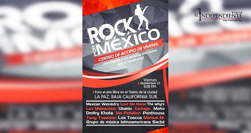 Bandas musicales se presentarán a beneficio de damnificados por sismo