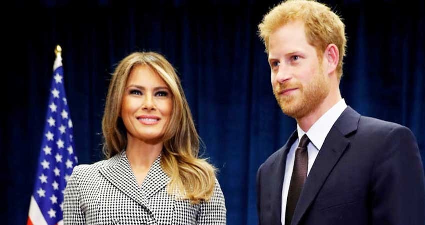 Melania Trump se reúne con el príncipe Enrique en Toronto