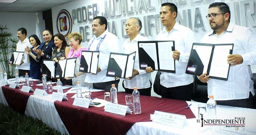 Poder judicial de BCS se integra al pacto para introducir la perspectiva de género en los órganos jurisdiccionales