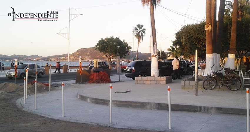 Avanzan los trabajos de remodelación del Malecón de La Paz