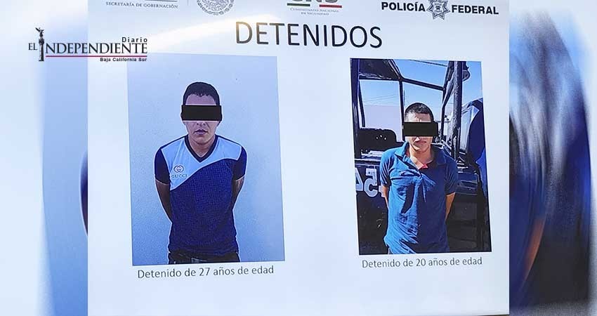 Anuncian la SSP 2 detenidos por hechos violentos en BCS