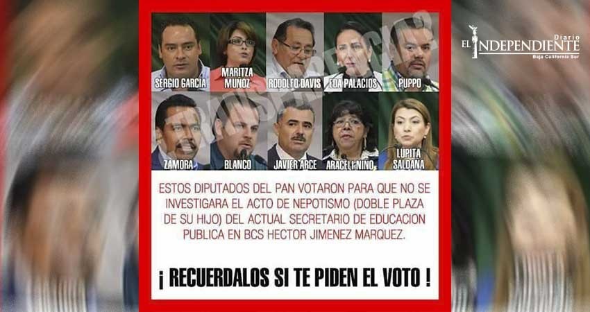 Arremeten contra diputados que votaron contra informe de caso SEP