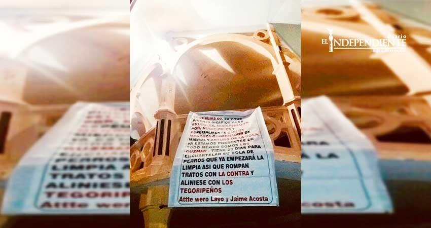 Aparece otra “narcomanta” en el malecón de La Paz; llaman a Mendoza Davis “Gobernador de mierda”