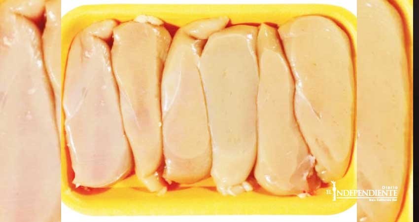 Por ningún motivo compres pollos con rayas