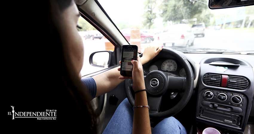 Uso de teléfonos celulares principal causa de accidentes vehiculares