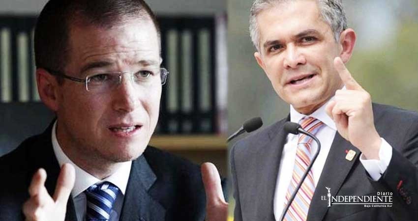 Anaya se destapa por candidatura del Frente; Mancera rechaza sumarse a su campaña