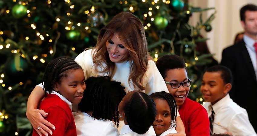 ¿Viste cómo decoró Melania la Casa Blanca para Navidad?