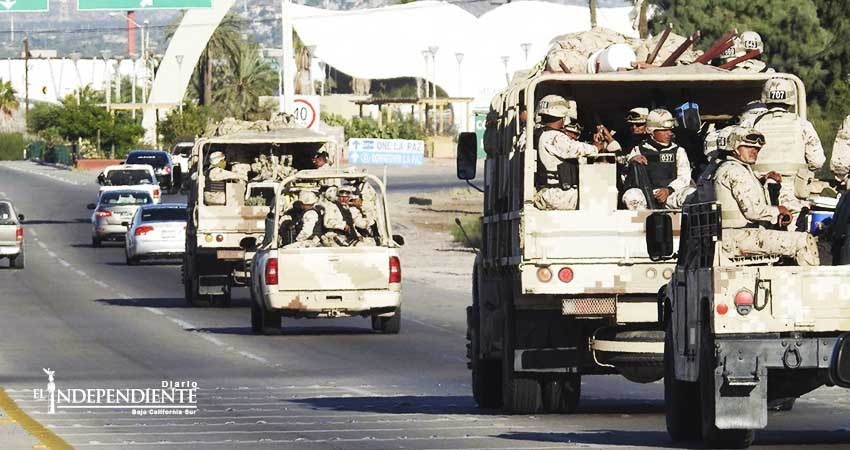 Arriban 750 militares más al municipio de La Paz