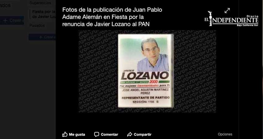 Panista convoca a fiesta en El Ángel por renuncia de Lozano