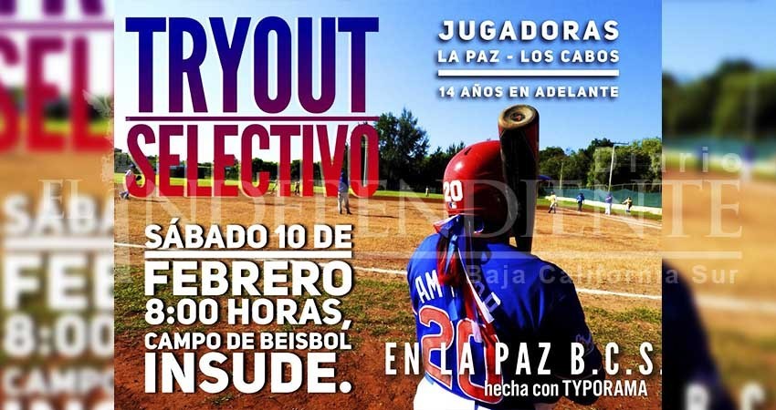 Realizarán Try-Out para selectivo femenil de béisbol