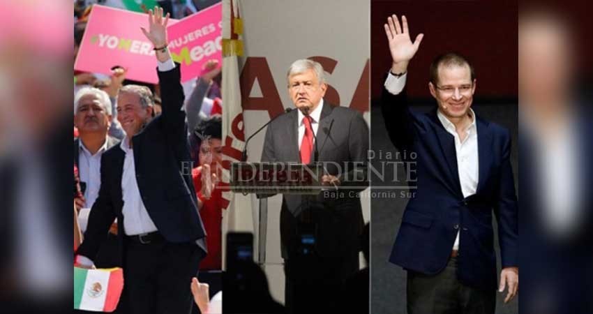 Meade, AMLO y Anaya reciben aval para ir por Presidencia