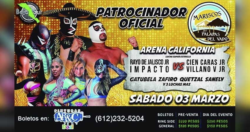Estelar cartelera de Lucha Libre en la Arena California