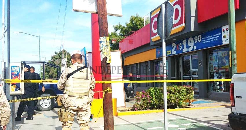 Asesinan a un hombre en la colonia Fco Villa de La Paz