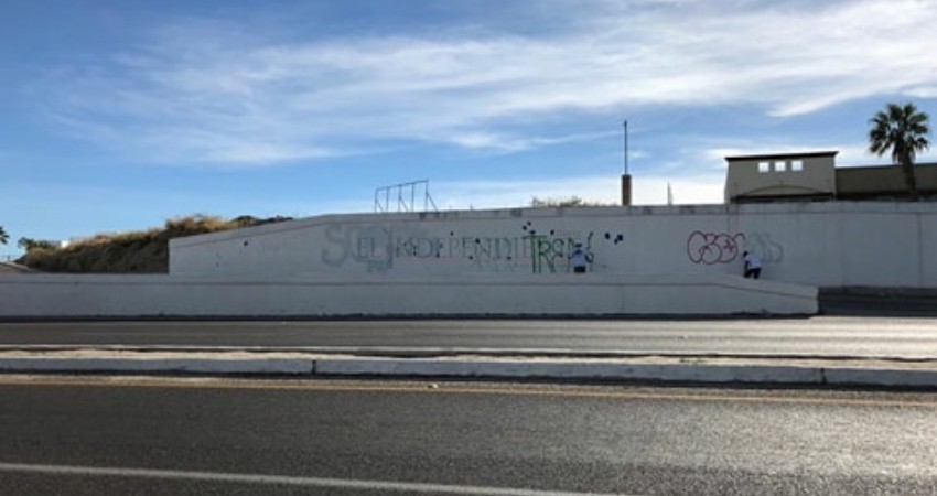 Realizan campaña antigraffiti previo a proceso de campañas políticas