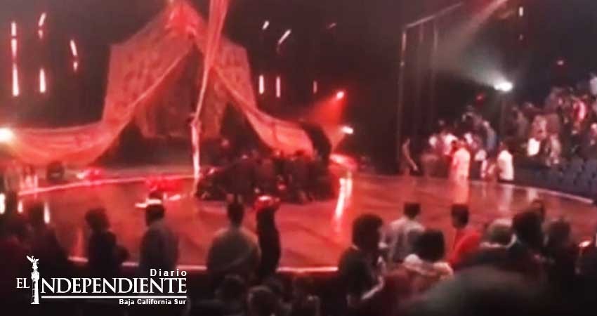 Acróbata del Cirque du Soleil muere al caer durante actuación