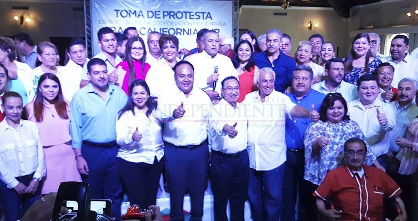 Toman protesta coordinadores de campaña presidencial de Meade en BCS