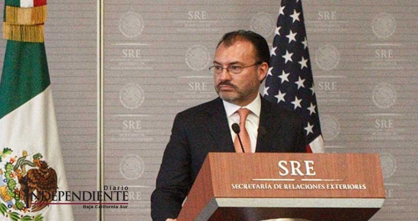 México y EU trabajan juntos en temas migratorios: Videgaray