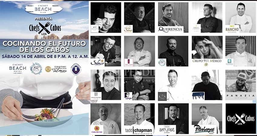 Por quinto año consecutivo se realizará el evento Chefs por Los Cabos