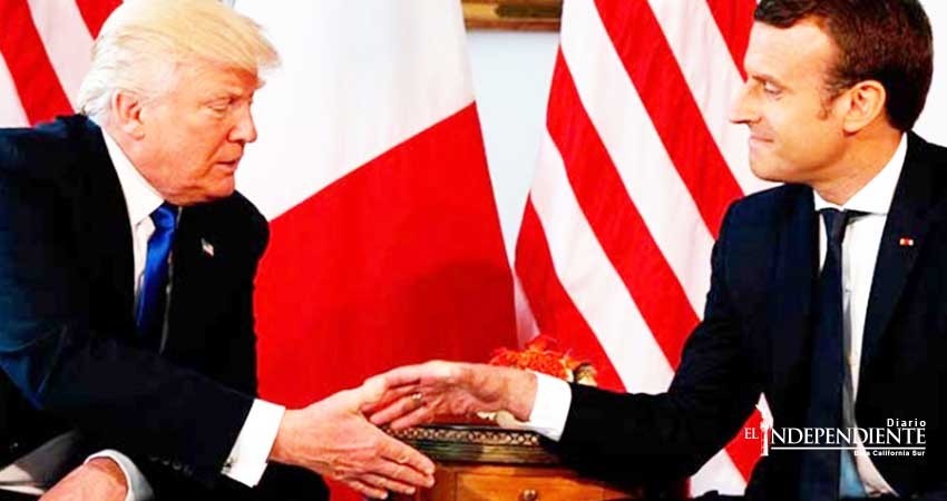 Aconseja Macron a Trump no hacer una guerra 'contra todos'