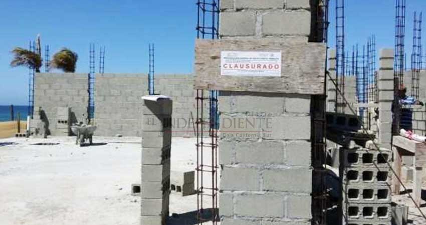 Clausura Profepa una construcción residencial en Los Cabos