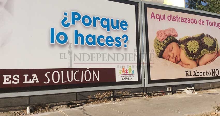 Ya circula publicidad anti-aborto en La Paz