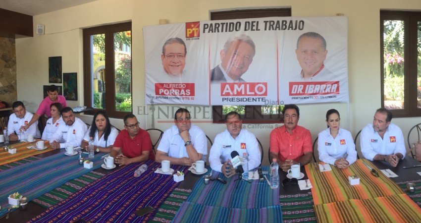 En Los Cabos, el PT va con AMLO y con Ernesto Ibarra Montoya