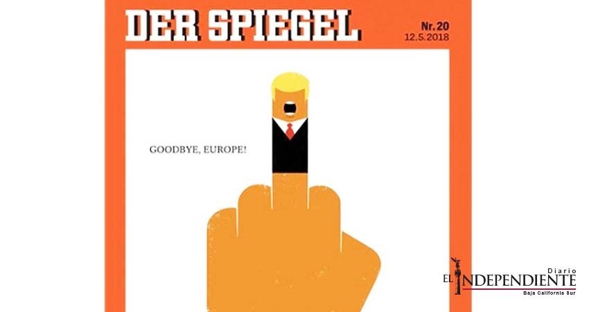 Seña obscena y Donald Trump, elementos en portada polémica de Der Spiegel