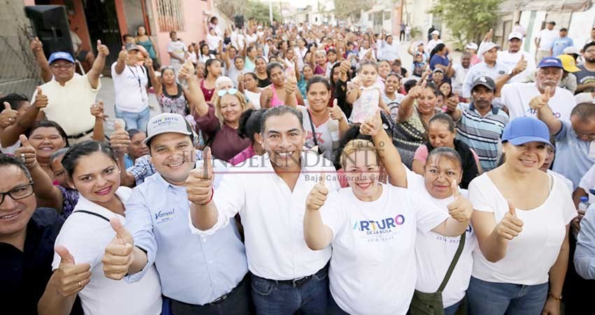 Nuestra campaña sigue creciendo: Arturo de la Rosa