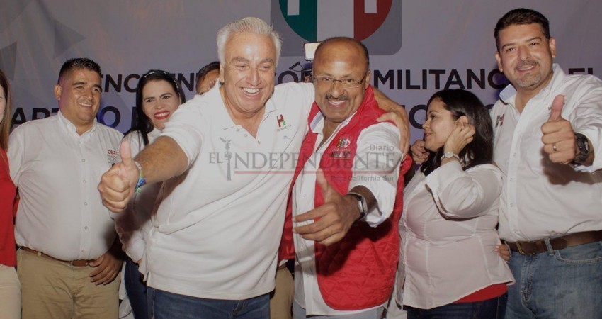 La visita de Juárez Cisneros fortalece al PRI en BCS: Pepe Hevia